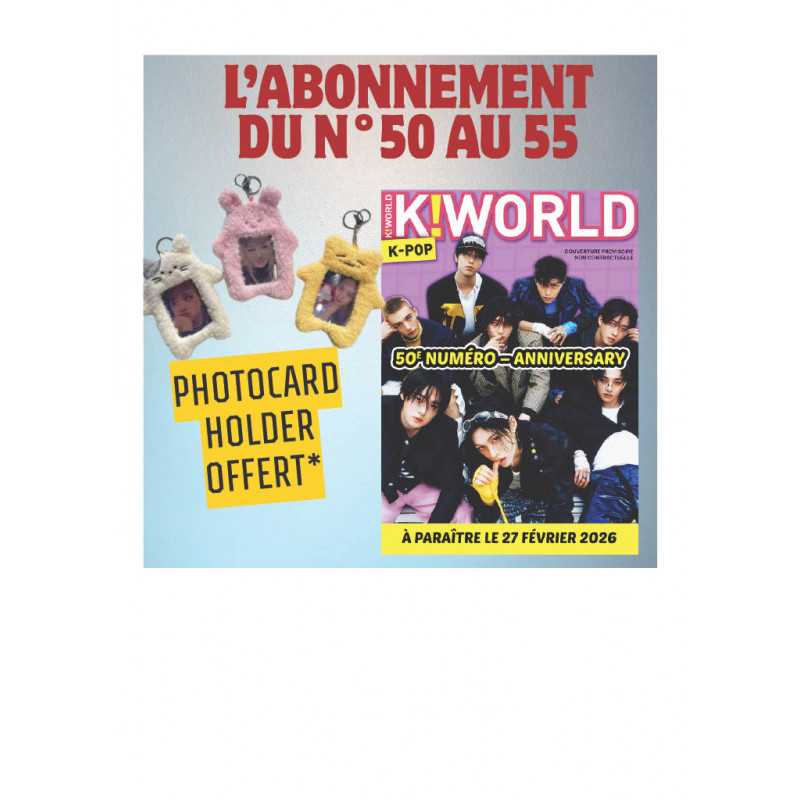 1AN - 6 numéros du N°50 au N°55 + Photocard Holder OFFERT