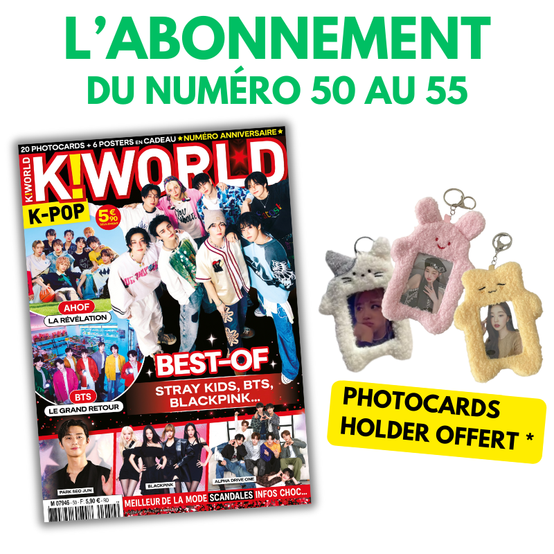 1AN - 6 numéros du N°50 au N°55 + Photocard Holder OFFERT