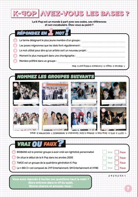 K-GAMES Les jeux 100% Korean Pop Culture