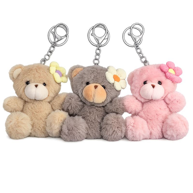PORTE-CLÉS PELUCHE "Petit ours"